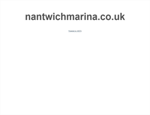 Tablet Screenshot of nantwichmarina.co.uk